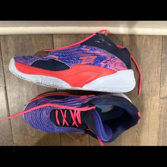 7Y Blue and Pink Athletic Sneakers - Picture 3 of 3